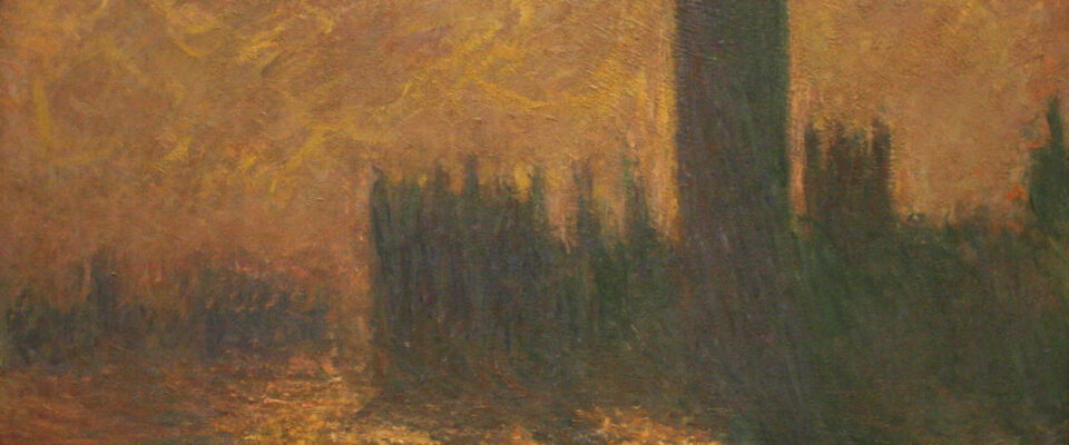House of Parliament (Þinghúsið í London) Hluti af málverkaseríu eftir Claude Monet